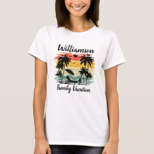 Gepersonaliseerde familie vakantie T-Shirt