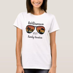 Gepersonaliseerde familie vakantie T-Shirt