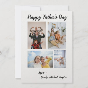 Gepersonaliseerde Familiefoto Vaderdag Kaart