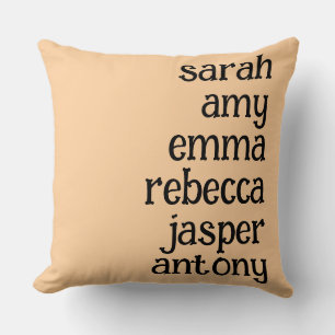 Gepersonaliseerde familienaam Sierkussen Hoesje