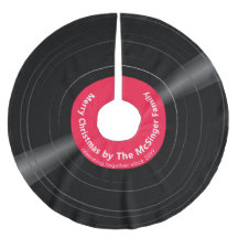 Gepersonaliseerde familienaam Vinyl Record Rood