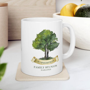 Gepersonaliseerde familiereünie Keepsake naam Koffiemok