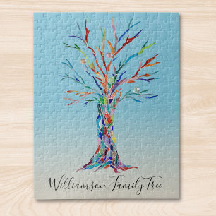 Gepersonaliseerde familiestamboom puzzel