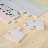 Gepersonaliseerde familiestructuur legpuzzel (Zijkant)