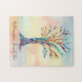 Gepersonaliseerde familiestructuur legpuzzel (Horizontaal)