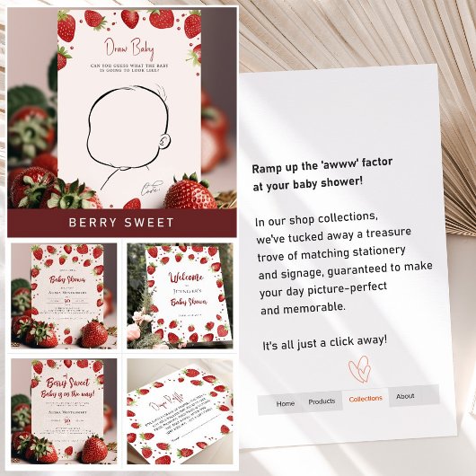 Gepersonaliseerde familietradities Aardbeientekens Poster