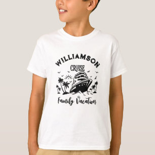 Gepersonaliseerde familievakantie t-shirt