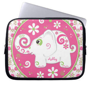 Gepersonaliseerde Fancy Olifant Laptop Mouw Sleeve