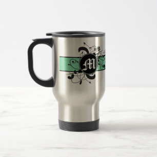 Gepersonaliseerde Fancy Vlaanderen Monogrammed Reisbeker