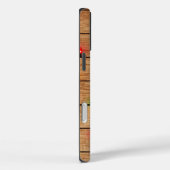 Gepersonaliseerde Faux-hout en -pluis Case-Mate iPhone Case (Achterkant / Rechts)