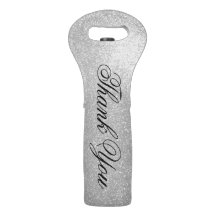 Gepersonaliseerde faux zilver glitter wijn canvas 