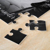 Gepersonaliseerde favoriete paar foto's Keepsake Legpuzzel (Zijkant)