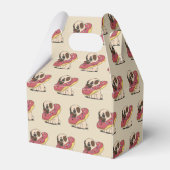 Gepersonaliseerde Fawn PUGS Donuts Favor Gable Box Bedankdoosjes (Achterkant)