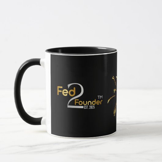 Gepersonaliseerde "Fed2Founder"-Mok Mok (Links)