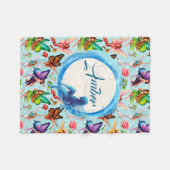 Gepersonaliseerde feeën fleece deken (Voorkant (Horizontaal))