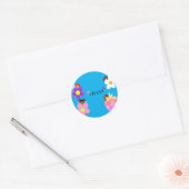 gepersonaliseerde feeën ronde sticker (Envelop)
