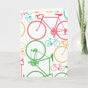 Gepersonaliseerde fietsbriefkaarten notitiekaartje