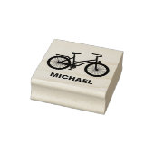 Gepersonaliseerde fietser - Fiets Rubberstempel (Stempel)