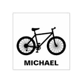 Gepersonaliseerde fietser 	rubberstempel (Afrduk)