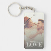Gepersonaliseerde Filter Foto & Tekst Romantisch Sleutelhanger (Voorkant)