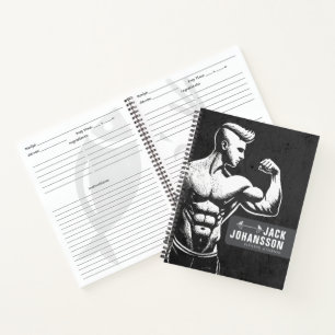 Gepersonaliseerde Fitness Journal Dagelijks Oefend Notitieboek