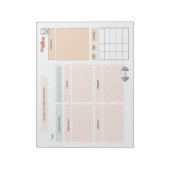 Gepersonaliseerde fitnessplanner notitieblok (Gedraaid)