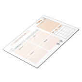 Gepersonaliseerde fitnessplanner notitieblok (Schuin)