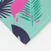 Gepersonaliseerde Flamingo Blanket Fleece Deken (Hoek)