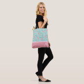 Gepersonaliseerde Flamingo Gift Monogram Draagtas (Op model)