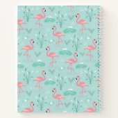 Gepersonaliseerde Flamingo Gift Monogram Notitieboek (Achterkant)