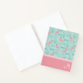 Gepersonaliseerde Flamingo Gift Monogram Notitieboek (Binnen)
