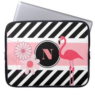 gepersonaliseerde Flamingo Laptop Sleeve
