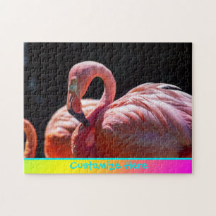 Gepersonaliseerde Flamingo Puzzle Legpuzzel