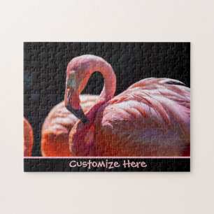 Gepersonaliseerde Flamingo Puzzle Legpuzzel
