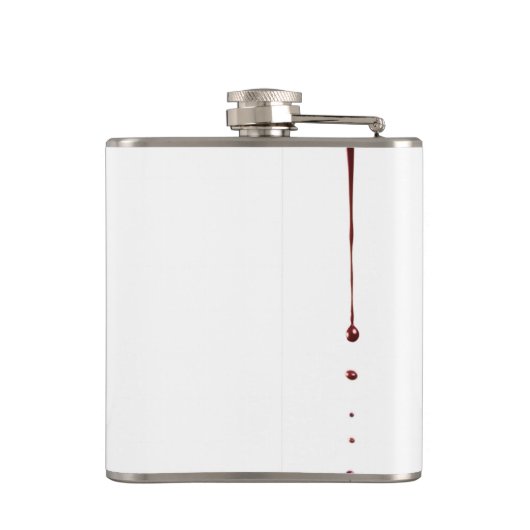 Gepersonaliseerde Flask zombie bloed druppel vampi Heupfles (Achterkant)