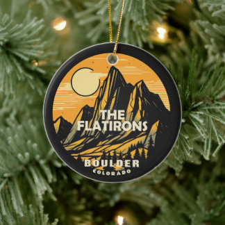 Gepersonaliseerde Flatirons, Boulder, Colorado Keramisch Ornament