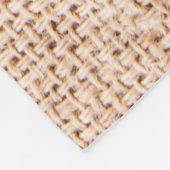 Gepersonaliseerde Fleece Gooi Tarwe op Burlap Sack (Hoek)