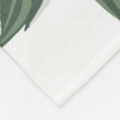 Gepersonaliseerde fleece Gooi tropische bloem op w (Hoek)