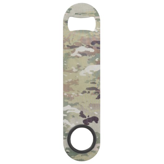 Gepersonaliseerde flesopener Army OCP Camo Uniform Speed Flessenopener (Achterkant)