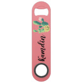 Gepersonaliseerde flesopener Bohemian Cactus Succu Speed Flessenopener (Voorkant)