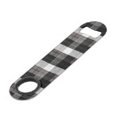 Gepersonaliseerde flesopener Red Buffalo Plaid Bee Speed Flessenopener (Achterkant Gekanteld)