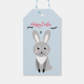 Gepersonaliseerde Floral Bunny Paascadeau Labels Cadeaulabel (Achterkant)