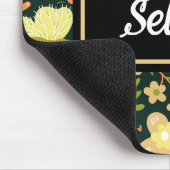 Gepersonaliseerde Floral Butterfly Pattern Spring Muismat (Hoek)