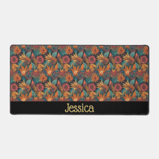 Gepersonaliseerde Floral Desk Mat