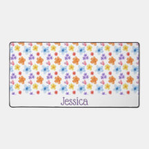Gepersonaliseerde Floral Desk Mat