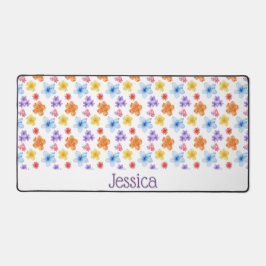 Gepersonaliseerde Floral Desk Mat