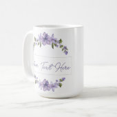 Gepersonaliseerde Floral Keramische Mok (Voorkant links)