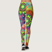 Gepersonaliseerde Floral Leggings (Achterkant)