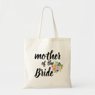 Gepersonaliseerde Floral moeder van de Bride Tote Bag
