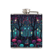 Gepersonaliseerde Floral Spray Fantasy Art Flask Heupfles (Achterkant)
